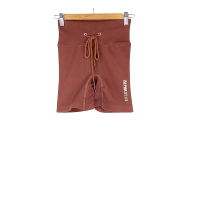 Alpha Wear - Chocolate Lace-Up Bike Shorts (Size S)