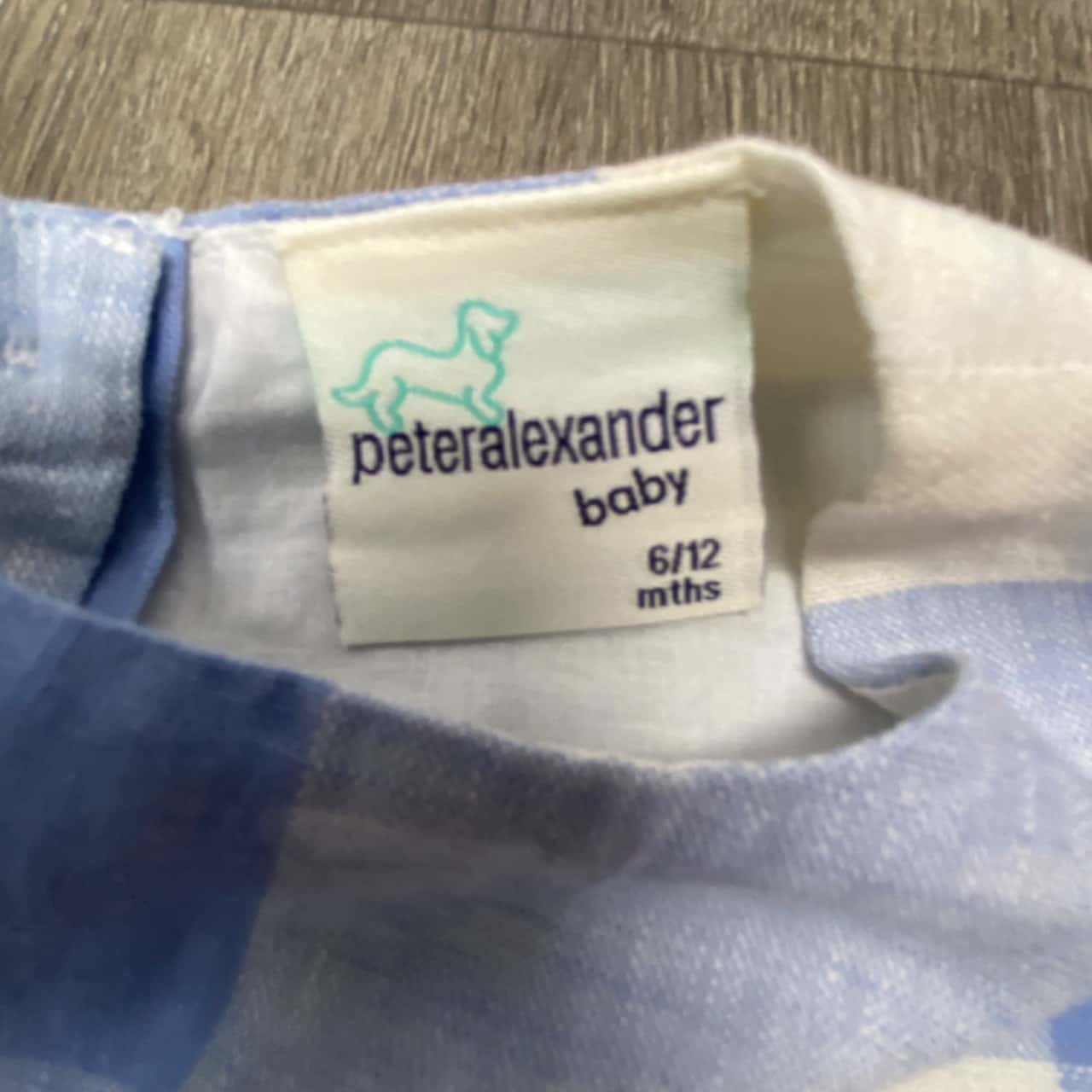 Peter alexander baby play 4 day kids size 6 12m dress and bloomers blue