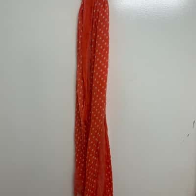  Women's One Size Scarf - Orange / Dots
