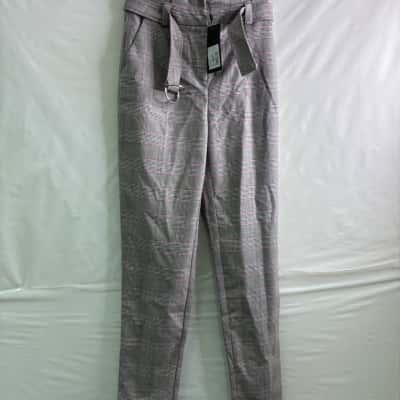 Portmans Womens  Size 6 Slim Fit Pants Grey / Pattern / Pink  