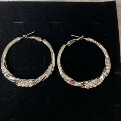  Sterling silver hoop earrings 