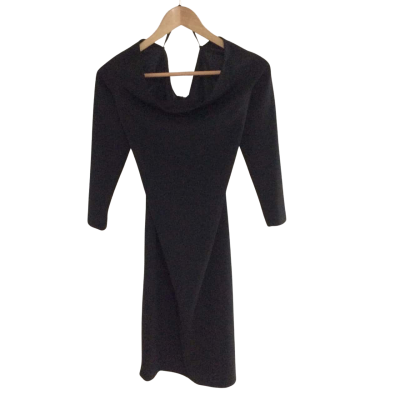 NEXT Petite Womens  Size 16 Long Sleeve Dress Black  