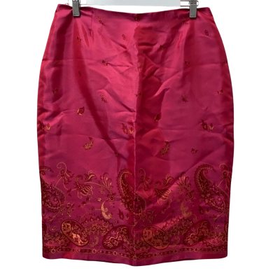David Lawrence Womens Size 12 Midi Skirt Pink  