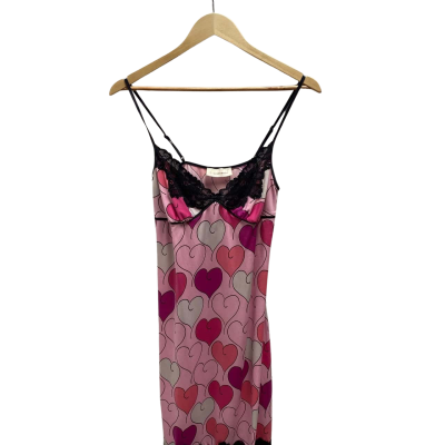 Peter Alexander Womens Size M Pink & Black Nightie