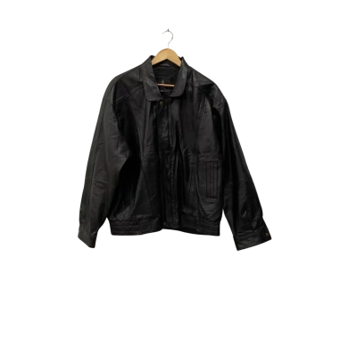 EXL  Mens  Size XXL Front Zipper / Leather Jacket Black  