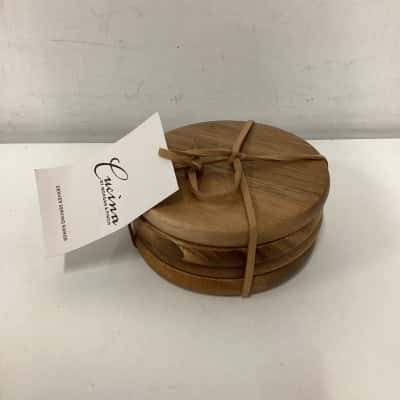 NEW - Cucina by Morgan & Finch Acacia Denver Coasters x4