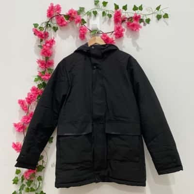Jack & Jones Mens Size M Parka Black  