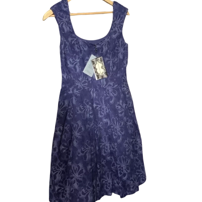 Katherine Womens  Size 10 Formal Dress Navy Blue 