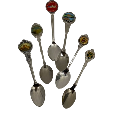 Vintage Souvenir Spoons 6 Pieces