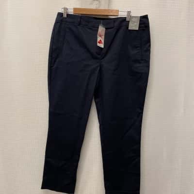 Jacqui-E Womens  Size 16 Slim Fit Pants Black  / Blue 