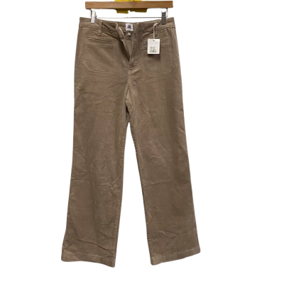 BNWT Just Jeans Womens  Size 12 Wide Leg Corduroy Pants Beige 