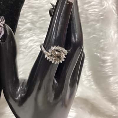  Womens Ring Champagne / Silver 