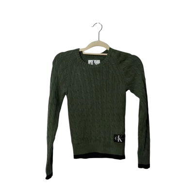 Calvin Klein Jeans Womens Knit Sweater Size XXS Green 