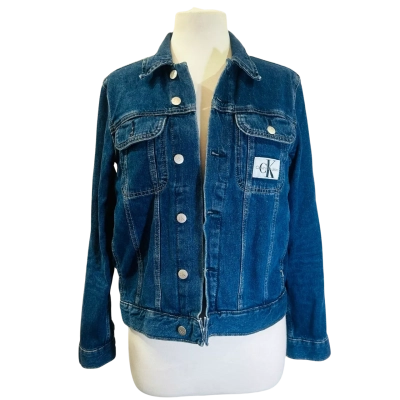 CALVIN KLEIN Size S Denim Jacket Blue 