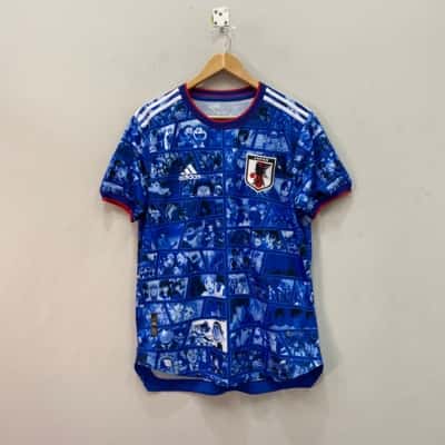 Japanese Football Association Adidas Mens  Size L Jersey Blue 