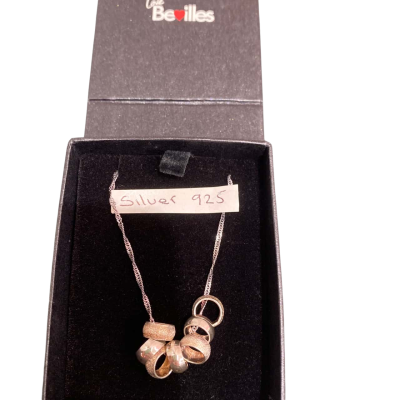 7 Rings of Friendship pendant in 925 Sterling Silver 