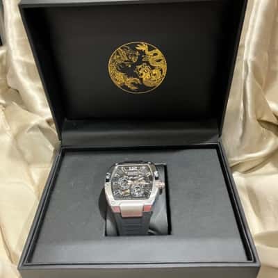 Mark Fairwhale FW 6850 Veltrox Mens Silver Watch Black