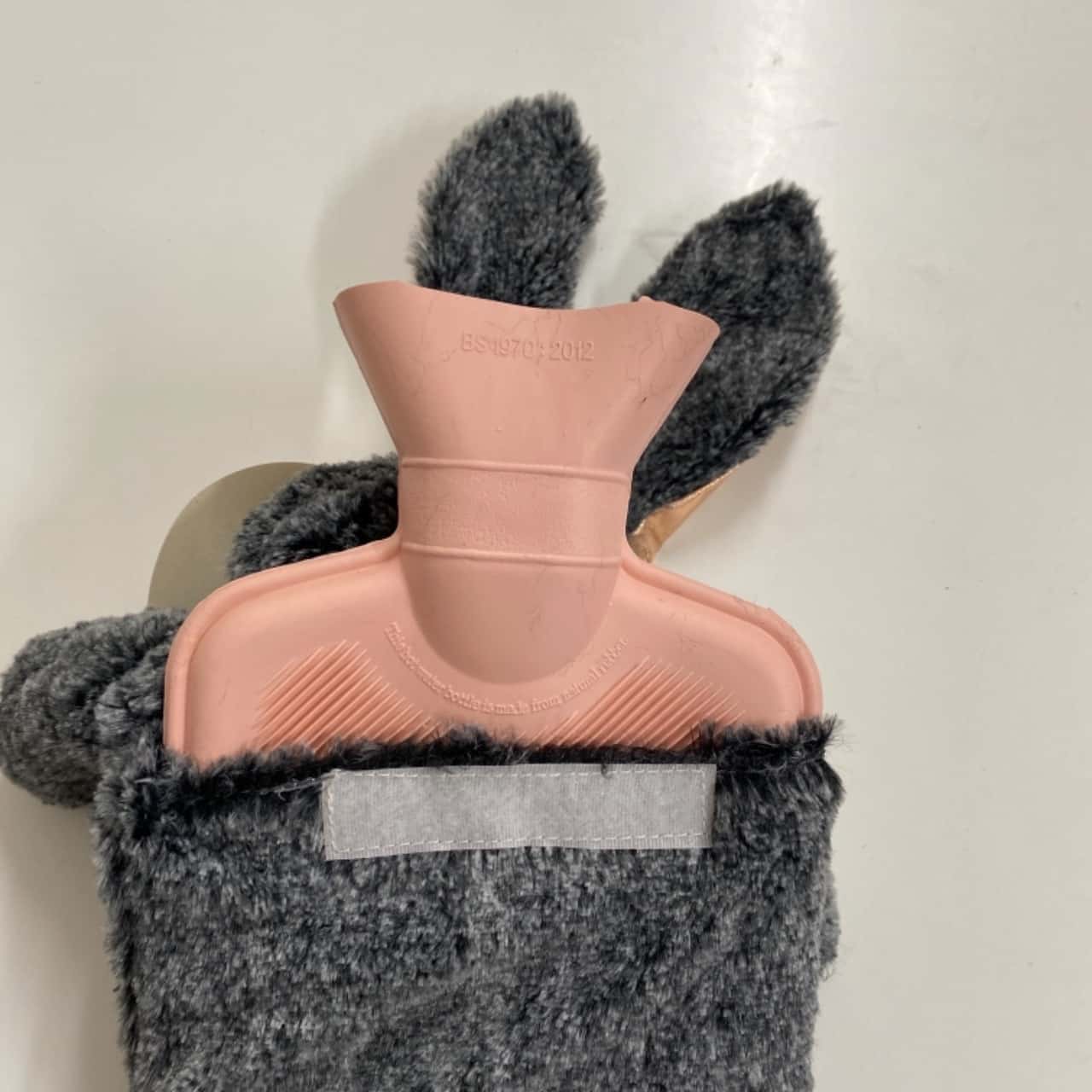 Nice & Nifty Snuggle Time Plush Hot Water Bottle Grey Rabbit - New With ...