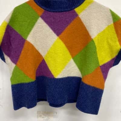 Gorman Womens  Size 20 Jumper Blue / Green / Orange / Purple / White / Yellow 