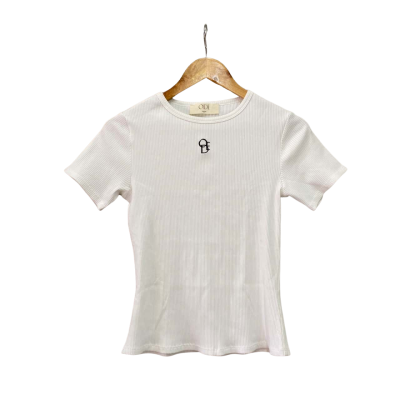 Ode Womens  Size M T-shirt White 