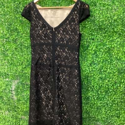 David Lawrence Womens  Size 8 Cocktail Dress Black  