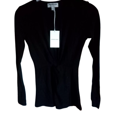 Country Road Womens Crew Neck Top Black  