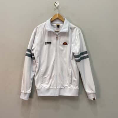 Ellesse Mens  Size S Performance Jacket Grey / White 