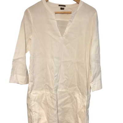 Theory BNWOT BEACH DRESS Size 8 White 