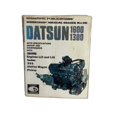 Scientific Publications No 88 Datsun 510 1300 1600 L13 L16 Workshop Manual