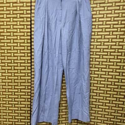 NWT Country Road Women's Size 14 Wool Manstyle Pants Blue 