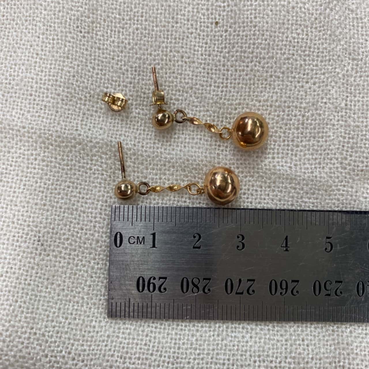 Women's 9ct Gold Ball Dangle Earrings(s)
