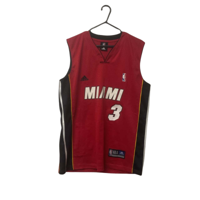 Mens Adidas / NBA Miami Wade Jersey Size XXXL Black / Red 