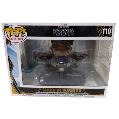 Funko Pop! Rides: Wakanda Forever, Shuri in Sunbird Figurine #110