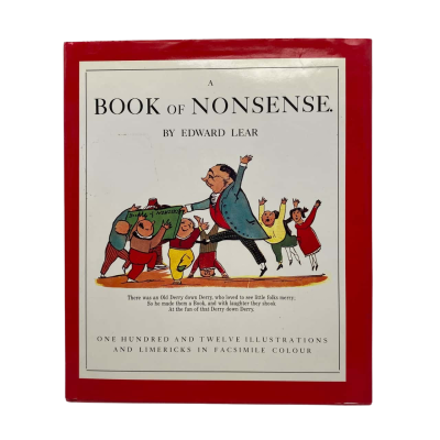 A Book Of Nonsense By Edward Lear 1980 Hard Cover  (112 Illustrations & Limmericks)