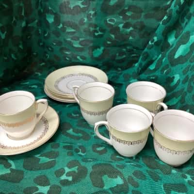 Colclough Vintage Bone China Demitasse x 5