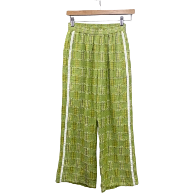 Near the Sea Womens  Size S Straight Leg Pants Green 