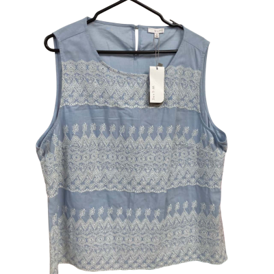 W-Lane Womens Size 20 Blue Singlet Top - New with tags