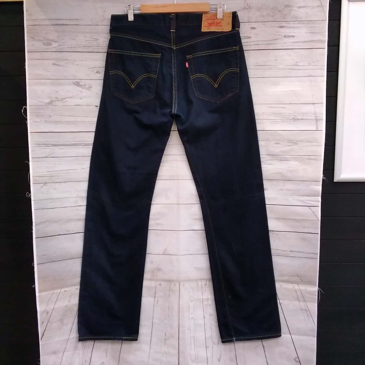 Dark Denim Straight Leg Jeans 