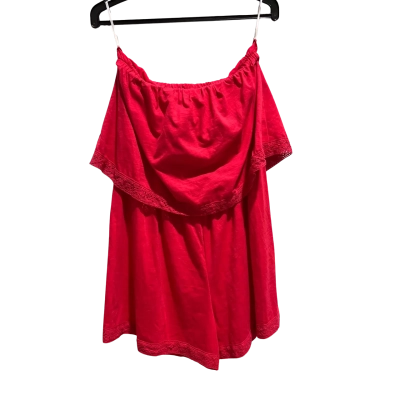 Paper Heart Womens  Size 12 Sleeveless Playsuit Red 