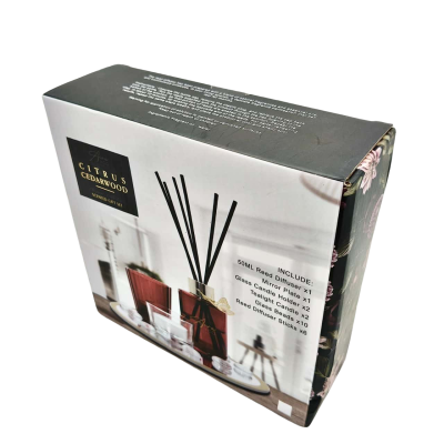 New In Box Set Aura & Co Citrus Cedarwood Scented Gift Set  (brica cubes)