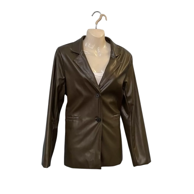 Minx & Moss Womens  Size 12 Bomber Jacket / Winter Jacket Brown 