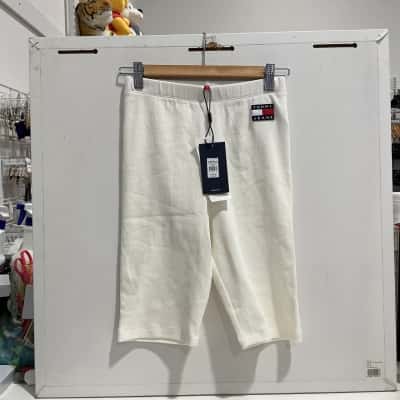Tommy Jeans Womens  Bike Shorts Size S White 
