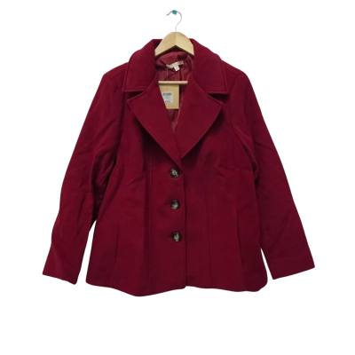Noni B Womens  Size 16 Winter Coat Red 