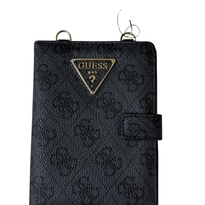 Guess Womens Two Fold Wallet Black 