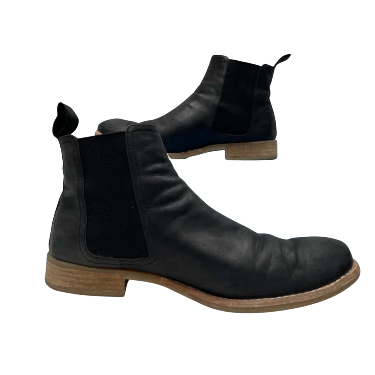 Womens Black Leather Ankle Boots Size 39 Django and Juliette RRP 199