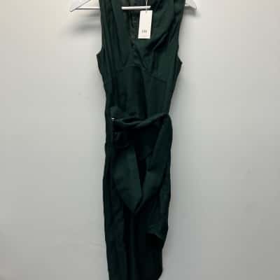 Cue Womens  Size 8 Midi Dress Green 