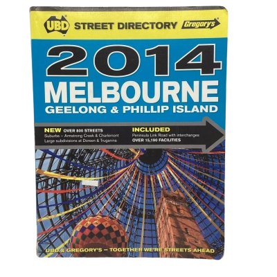 2014 UBD Melbourne Street Directory 