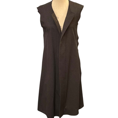 Veronika Maine Womens Size 6 Open Jacket Grey