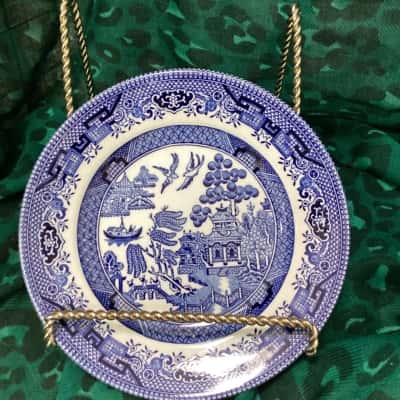 Churchill England Blue Willow Side Plates (4)