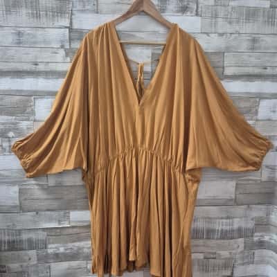  Womens 'Peach' Top Size 24 Brown 